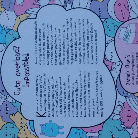 Kawaii Doodle Class sketching super cute tacos, sushi  clouds flowers etc - Picture 3 of 9